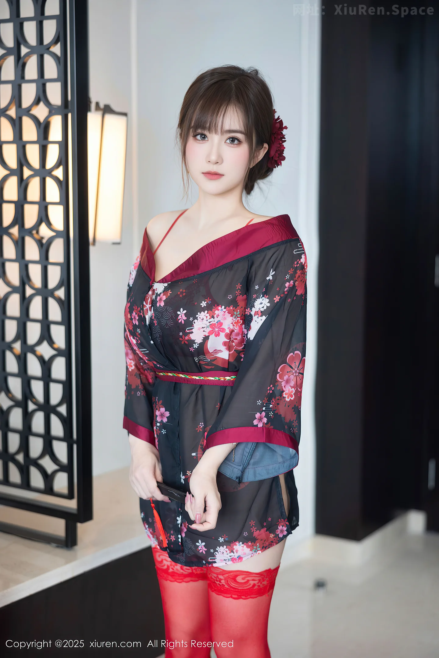 图片[3]-[XiuRen秀人网] VOL.10026 模特小肉肉咪性感红色情趣内衣配红色丝袜秀凹凸身材诱惑写真67P-秀人网官方网站